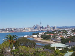 La ville d'Auckland en Nouvelle-Zélande