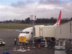 L'avion à Christchurch vers Auckland