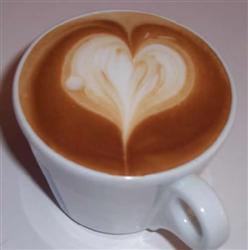 Coeur dans un café