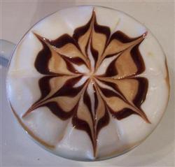 Une étoile en café