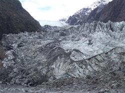 La glace du Franz Joseph Glacier