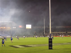 Un match de Rugby à Eden Park Auckland