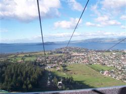 La gondola à Rotorua en Nouvelle-Zélande