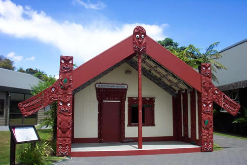 Une maison Maori à Rotorua