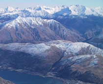 Le climat des Southern Alps de la Nouvelle-Zélande