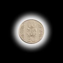 Pièce 20 centimes néo-Zélandais