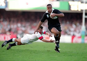 Le rubgy à Eden Park avec Jonah Lomu