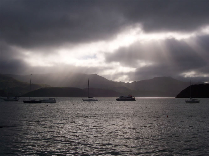 La photo de Akaroa en nouvelle-zélande