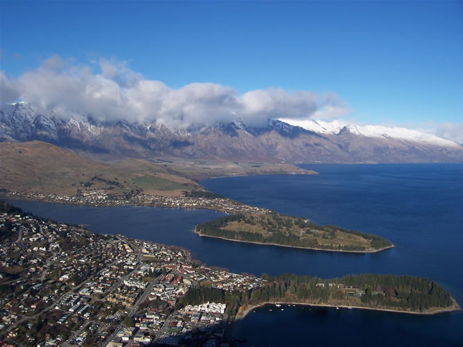 La ville de queenstown en nouvelle-zelande