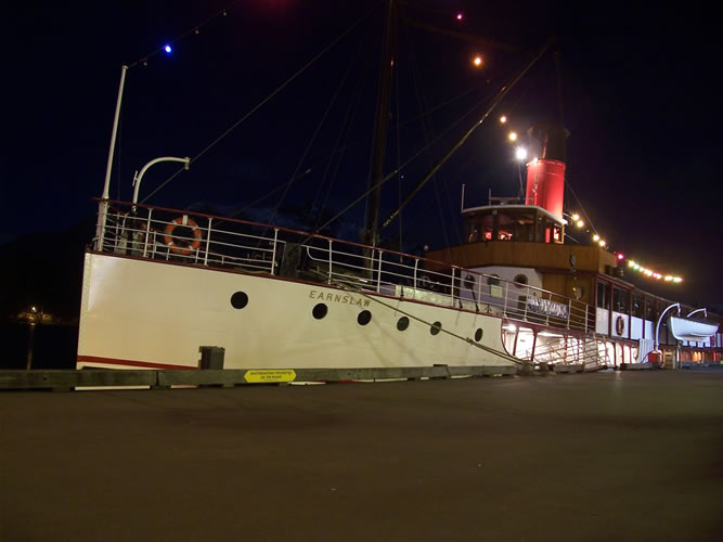 Le bateau ss earnslawm à Queenstown en nouvelle-zélande