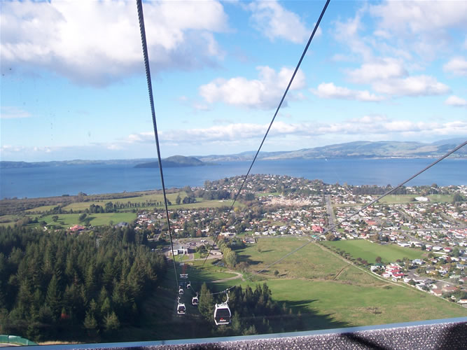 Les photos de la gondola de rotorua en NOUVELLE ZELANDE