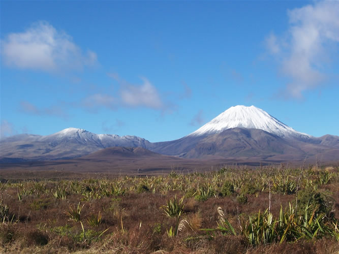 Le mt ngauruhoe en nouvelle-zelande