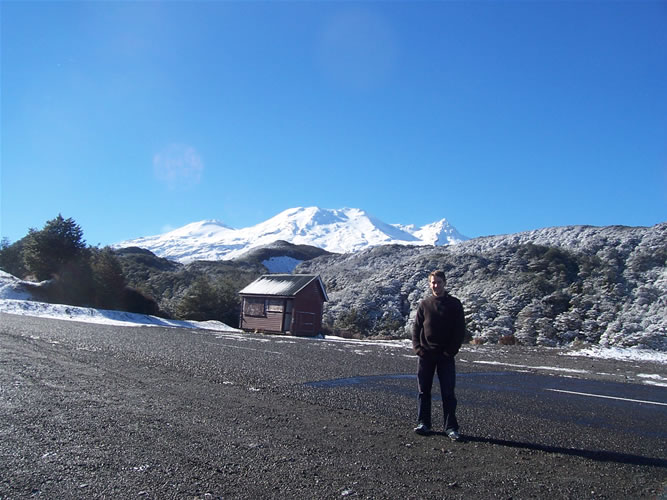 La neige sur le mt ruapehu