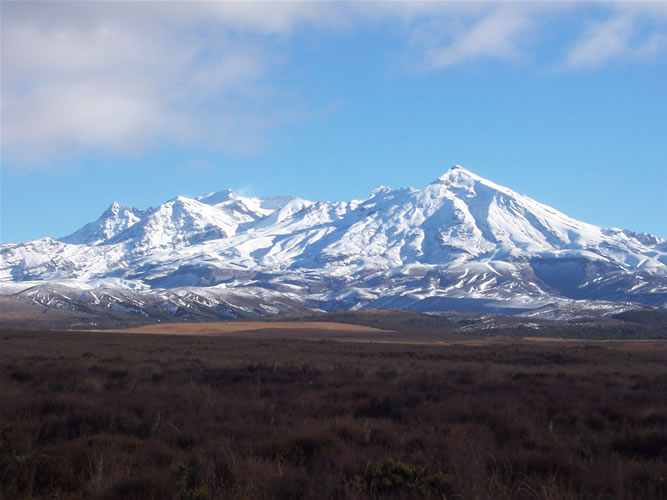 Photos du mont ruapehu en Nouvelle-Zélande