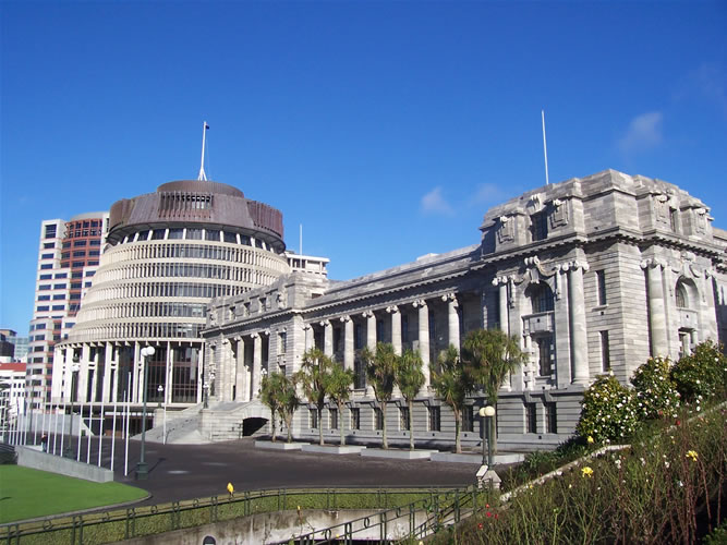 Photo du parlement de la nouvelle-zelande à Wellington