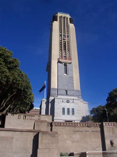 Photo du memorial de la guerre à wellington